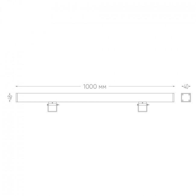 Светодиодный линейный прожектор для подсветки стен Feron LL-889 18W 2700K 85-265V IP65, артикул FERON 32155