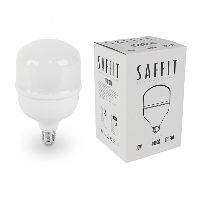 Лампа светодиодная SAFFIT SBHP1070 E27-E40 70W 230V 4000K, артикул SAFFIT 55098