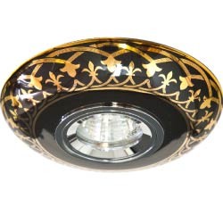 Светильник потолочный  MR16 MAX50W 12V G5.3 золото,черный, С2626 28354 