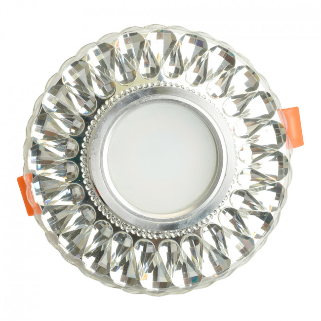 Светильник встраиваемый с белой LED подсветкой Feron CD938 потолочный MR16 G5.3 прозрачный, артикул FERON 29471 Светильник встраиваемый с белой LED подсветкой Feron CD938 потолочный MR16 G5.3 прозрачный, артикул FERON 29471