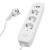 Удлинитель 3-местный c/з 3x1 мм2, 1,8 м, 250В, 10А, 2USB+1Type-C 2,4А, серия Home plus, белый STEKKER HM08-33-02, артикул STEKKER 49970