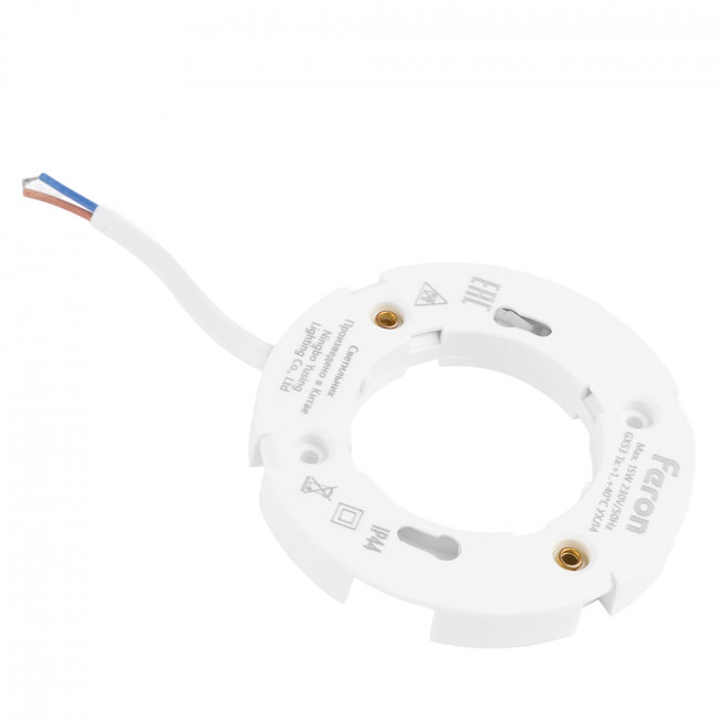 Светильник потолочный встраиваемый, 15W 230V GX53, черный, круг, без лампы, DL512, артикул FERON 53306