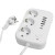 Удлинитель 3-местный c/з 3x1 мм2, 3 м, 250В, 10А, 4USB+2Type-C 2,4А, серия Home plus, белый STEKKER HM09-36-02, артикул STEKKER 49979