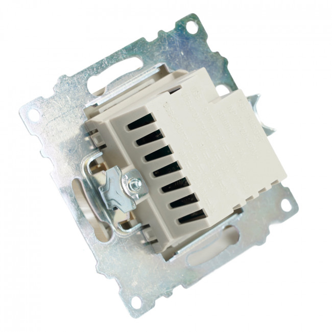 Розетка 2-местная USB + type C (механизм), 250В, 3А, max 20W, STEKKER, GLS10-7116-08, серия Катрин, золото, артикул STEKKER 50053