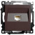 Розетка компьютерная 1-местная RJ-45 (механизм), STEKKER GLS00-7107-04, серия Катрин, шоколад, артикул STEKKER 49023 Розетка компьютерная 1-местная RJ-45 (механизм), STEKKER GLS00-7107-04, серия Катрин, шоколад, артикул STEKKER 49023