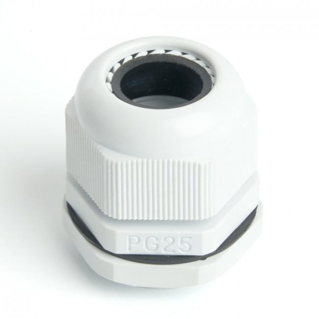 Сальник PG25 диаметр проводника 16-21 мм STEKKER, IP54, серый (DIY упаковка 2 шт) (без мембраны), артикул STEKKER 49381
