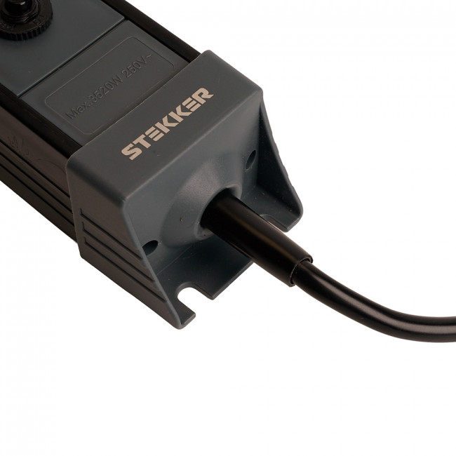 Сетевой фильтр 3-местный с/з STEKKER 3x1мм2, 1,8 м, 220В, 16А, серия Techno, HM22-31-02, черный, артикул STEKKER 50153 Сетевой фильтр 3-местный с/з STEKKER 3x1мм2, 1,8 м, 220В, 16А, серия Techno, HM22-31-02, черный, артикул STEKKER 50153