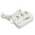 Удлинитель 3-местный c/з 3x1 мм2, 1,8 м, 250В, 10А, 4USB+2Type-C 2,4А, серия Home plus, белый STEKKER HM09-36-02, артикул STEKKER 49972