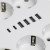 Удлинитель 6-местный c/з 3x1 мм2, 1,8 м, 250В, 10А, 4USB+2Type-C 2,4А, серия Home plus, белый STEKKER HM09-66-02, артикул STEKKER 49975
