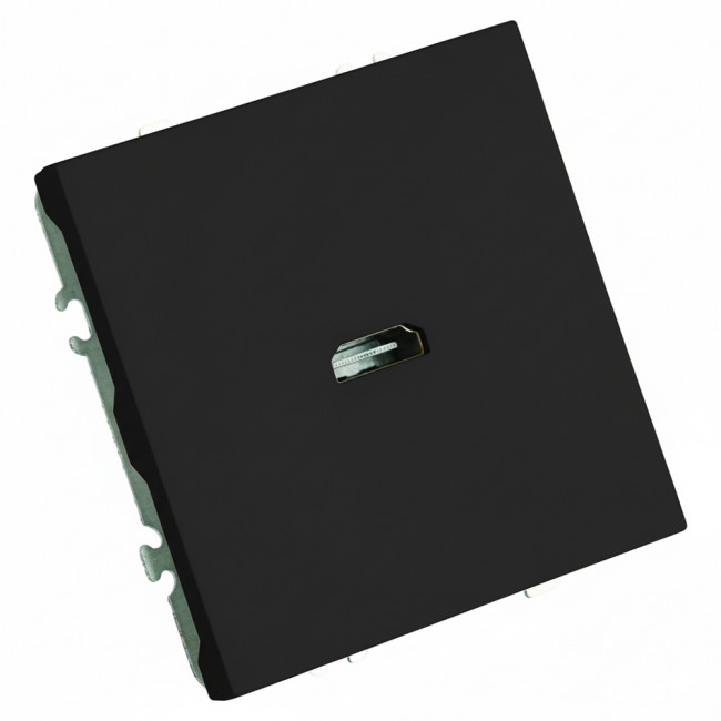 Розетка HDMI 2.0 Type A (механизм), серия Эмили, STEKKER, RST00-5118-05, черный уголь, soft touch, артикул STEKKER 50171