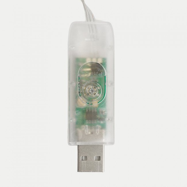 Гирлянда линейная Feron CL593 Smart, 10м USB  + Пульт ДУ RGB, прозрачный шнур, артикул FERON 51463