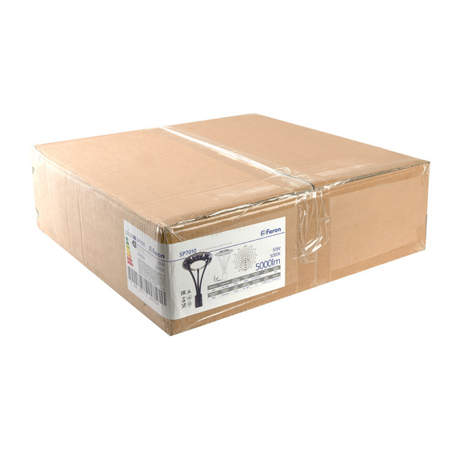 Светильник уличный FERON, SP7010, 50W 5000lm 5000K, черный, артикул FERON 41588 Светильник уличный FERON, SP7010, 50W 5000lm 5000K, черный, артикул FERON 41588
