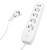 Удлинитель 4-местный c/з 3x1 мм2, 3 м, 250В, 10А, 2USB+1Type-C 2,4А, серия Home plus, белый STEKKER HM08-43-02, артикул STEKKER 49978
