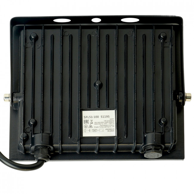 Светодиодный прожектор SAFFIT SFL51-100 IP65 100W 6500K черный, артикул SAFFIT 51195