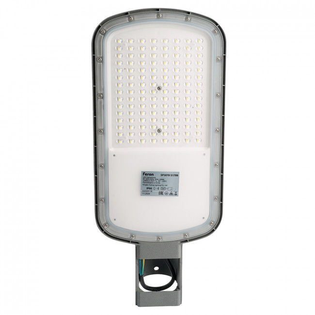 Светодиодный уличный консольный светильник Feron SP3070 80W 5000K AC90-300V, серый, артикул FERON 51799
