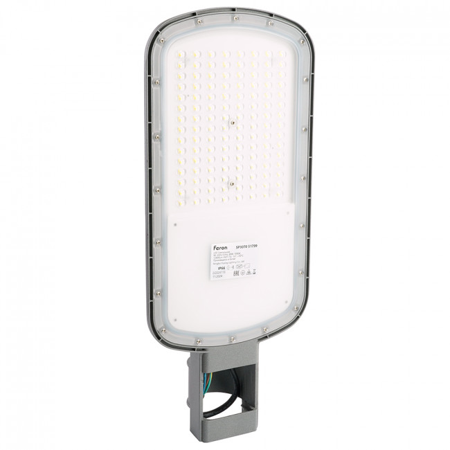 Светодиодный уличный консольный светильник Feron SP3070 80W 5000K AC90-300V, серый, артикул FERON 51799