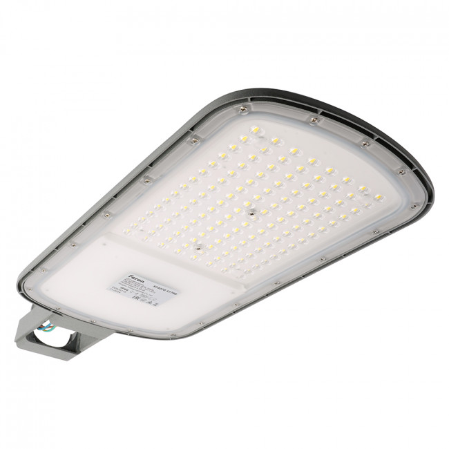 Светодиодный уличный консольный светильник Feron SP3070 80W 5000K AC90-300V, серый, артикул FERON 51799