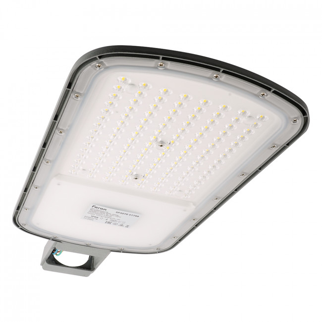 Светодиодный уличный консольный светильник Feron SP3070 80W 5000K AC90-300V, серый, артикул FERON 51799