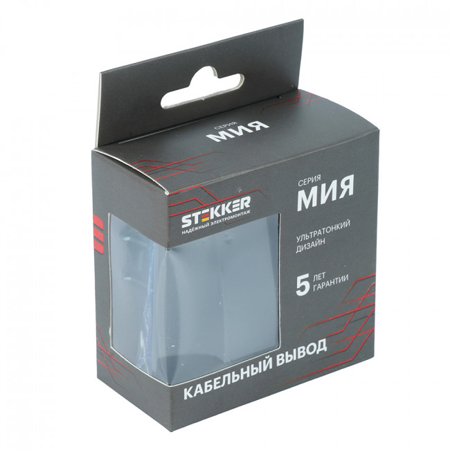 Кабельный вывод (механизм), STEKKER, серия Мия, RST00-3119-05, черный бархат, артикул STEKKER 50467 Кабельный вывод (механизм), STEKKER, серия Мия, RST00-3119-05, черный бархат, артикул STEKKER 50467