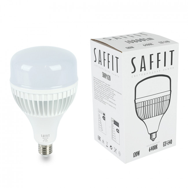 Лампа светодиодная SAFFIT SBHP1120 E27-E40 120W 230V 6400K, артикул SAFFIT 55143