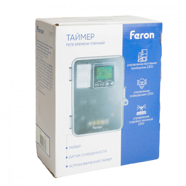 Таймер (реле времени) Feron TM101 13800W двухзонный, артикул FERON 51479
