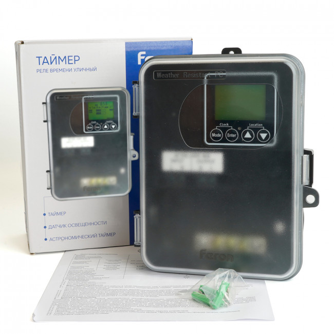 Таймер (реле времени) Feron TM101 13800W двухзонный, артикул FERON 51479