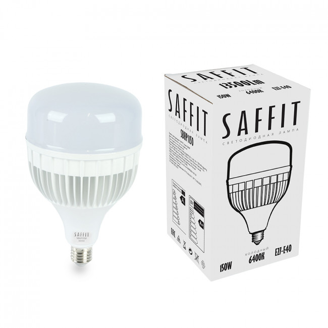 Лампа светодиодная SAFFIT SBHP1150 E27-E40 150W 230V 6400K, артикул SAFFIT 55144