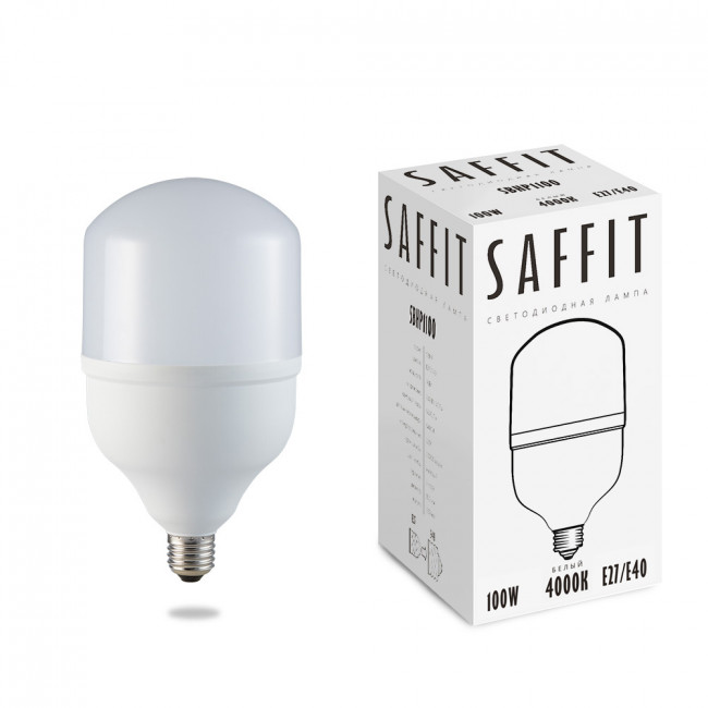 Лампа светодиодная SAFFIT SBHP1100 E27-E40 100W 230V 4000K, артикул SAFFIT 55100