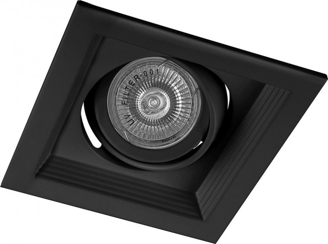 Светильник встраиваемый Feron DLT201 потолочный MR16 G5.3 черный, артикул FERON 32441
