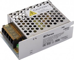 Трансформатор электронный Feron для светодиодной ленты 30W 12V (драйвер), LB002