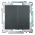 Выключатель 2-клавишный (механизм), STEKKER GLS10-7104-05, 250V, 10А, серия Катрин, черный, артикул STEKKER 39606