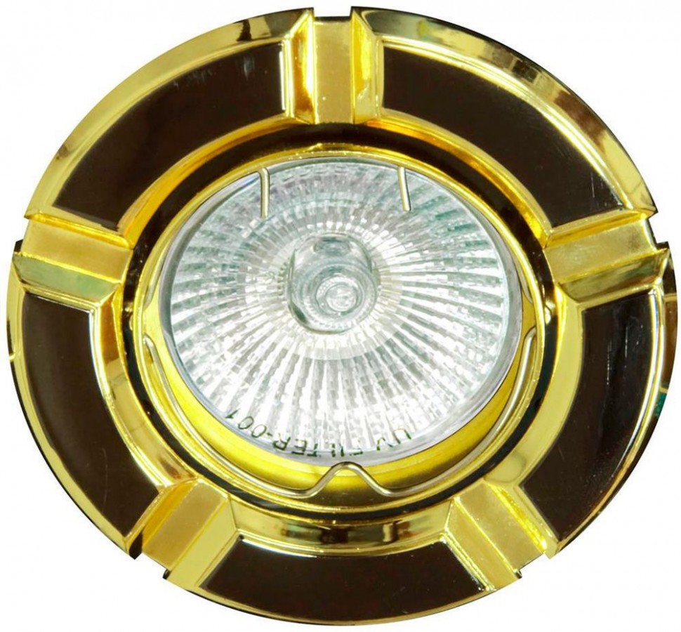 Светильник потолочный, MR16 G5.3 черный-золото, 098Т-MR16 17642 
