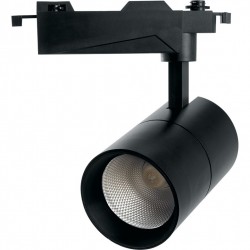 Светодиодный светильник Feron AL103 трековый на трехфазный шинопровод 30W дневной свет (4000К), 35 градусов, черный