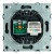Розетка TV + компьютерная RJ-45 (механизм), STEKKER, RST00-5106-05, серия Эмили, черный уголь, soft touch, артикул STEKKER 49846