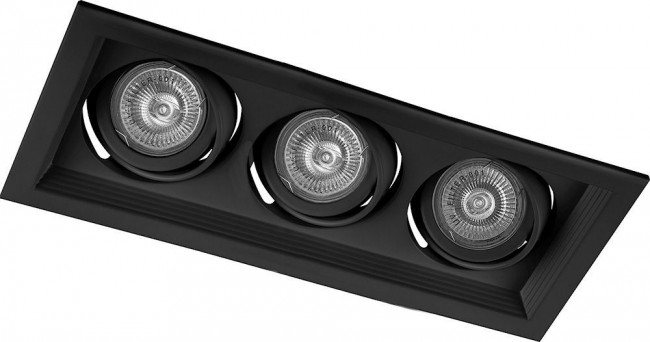 Светильник встраиваемый Feron DLT203 потолочный MR16 G5.3 черный, артикул FERON 32443