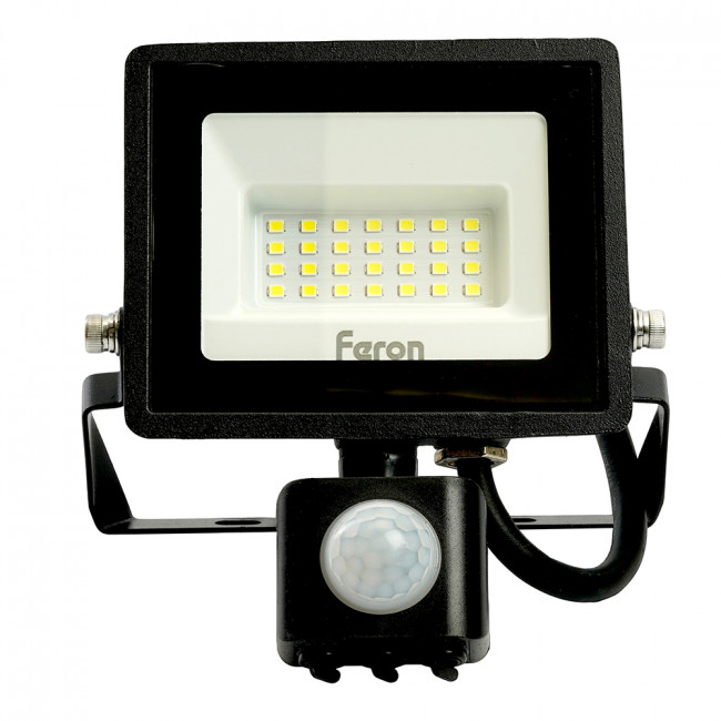Светодиодный прожектор Feron с датчиком  LL-906 IP65 20W 6400K, артикул FERON 29556