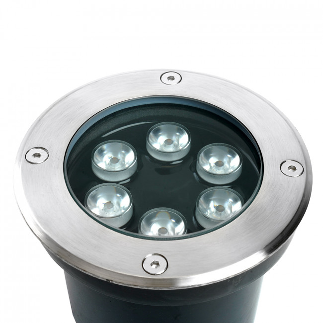 Светодиодный светильник тротуарный (грунтовый) Feron SP2802, 6W, AC/DC12-24V, низковольтный, 3000К, металлик, D120*H90mm, вн.диаметр: 90mm, IP67, артикул FERON 48453 Светодиодный светильник тротуарный (грунтовый) Feron SP2802, 6W, AC/DC12-24V, низковольтный, 3000К, металлик, D120*H90mm, вн.диаметр: 90mm, IP67, артикул FERON 48453