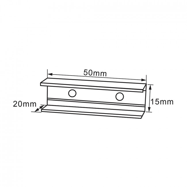 Крепеж для светодиодной ленты 220V LS721 (2835), LD167 алюминий, артикул FERON 23385