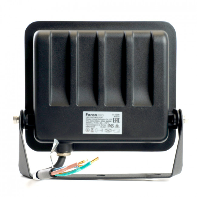 Светодиодный прожектор Feron.PRO LL-1000 IP65 30W 6400K черный, артикул FERON 41539