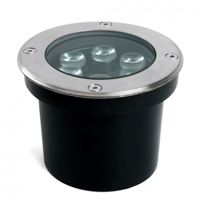 Светодиодный светильник тротуарный (грунтовый) Feron SP2802, 6W, AC/DC12-24V, низковольтный, 4000К, металлик, D120*H90mm, вн.диаметр: 90m, IP67, артикул FERON 48346 Светодиодный светильник тротуарный (грунтовый) Feron SP2802, 6W, AC/DC12-24V, низковольтный, 4000К, металлик, D120*H90mm, вн.диаметр: 90m, IP67, артикул FERON 48346
