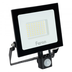 Светодиодный прожектор Feron с датчиком LL-908 IP65 50W 6400K