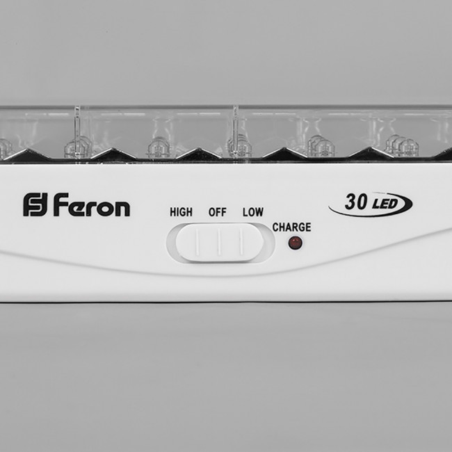 Светильник аккумуляторный, 30 LED DC, белый, EL15, артикул FERON 12896