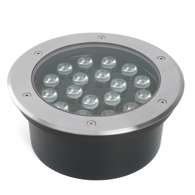 Светодиодный светильник тротуарный (грунтовый) Feron SP2804, 20W, AC/DC12V, низковольтный, 3000K, металлик, IP67, артикул FERON 48348 Светодиодный светильник тротуарный (грунтовый) Feron SP2804, 20W, AC/DC12V, низковольтный, 3000K, металлик, IP67, артикул FERON 48348