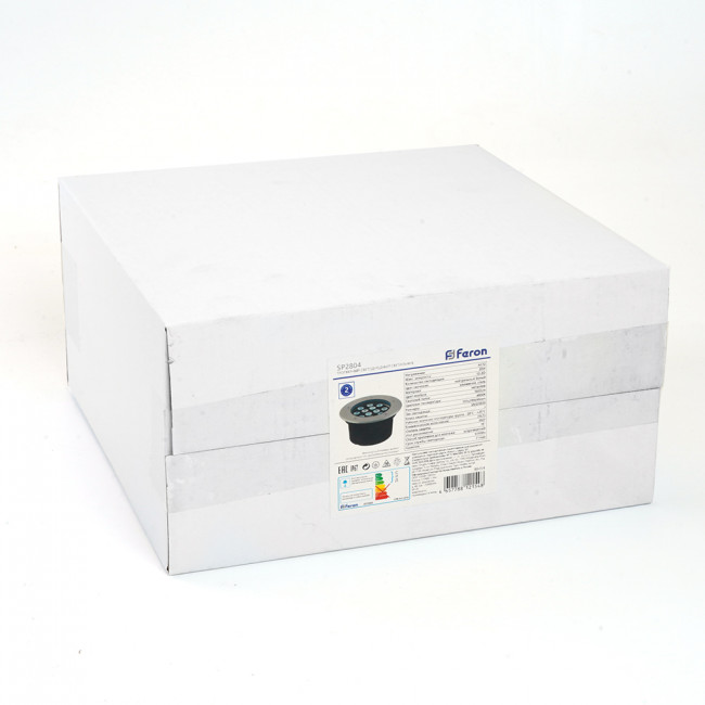 Светодиодный светильник тротуарный (грунтовый) Feron SP2804, 20W, AC/DC12V, низковольтный, 3000K, металлик, IP67, артикул FERON 48348 Светодиодный светильник тротуарный (грунтовый) Feron SP2804, 20W, AC/DC12V, низковольтный, 3000K, металлик, IP67, артикул FERON 48348