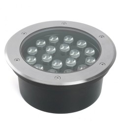 Светодиодный светильник тротуарный Feron SP2804 20W AC12V теплый свет (3000К) металлик
