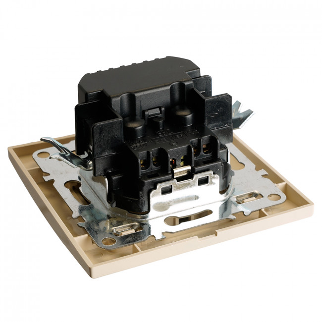 Розетка 1-местная с/з STEKKER, PST16-9016-02, 250В, 16А с USB+ type C, серия Эрна, слоновая кость, артикул STEKKER 50077 Розетка 1-местная с/з STEKKER, PST16-9016-02, 250В, 16А с USB+ type C, серия Эрна, слоновая кость, артикул STEKKER 50077