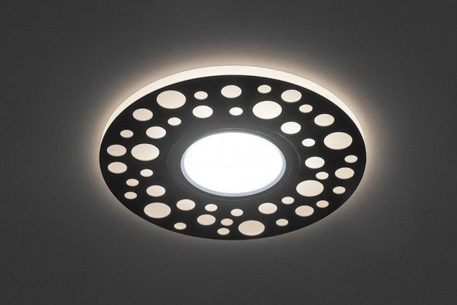 Светильник встраиваемый с LED подсветкой Feron CD989 потолочный MR16 G5.3 белый, артикул FERON 32668