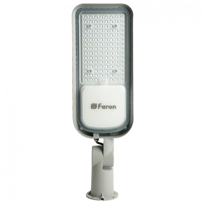 Светодиодный уличный консольный светильник Feron SP3060 80W 6400K 100-265V/50Hz, серый, артикул FERON 48686