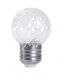 Светодиодная лампа-строб Feron 1W E27 зеленый, G45 шарик, прозрачный LB-377