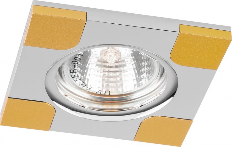 Светильник потолочный,  MR16 G5.3 золото и хром, DL191